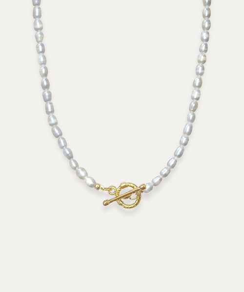 Ariel Pearl & Gold Necklace