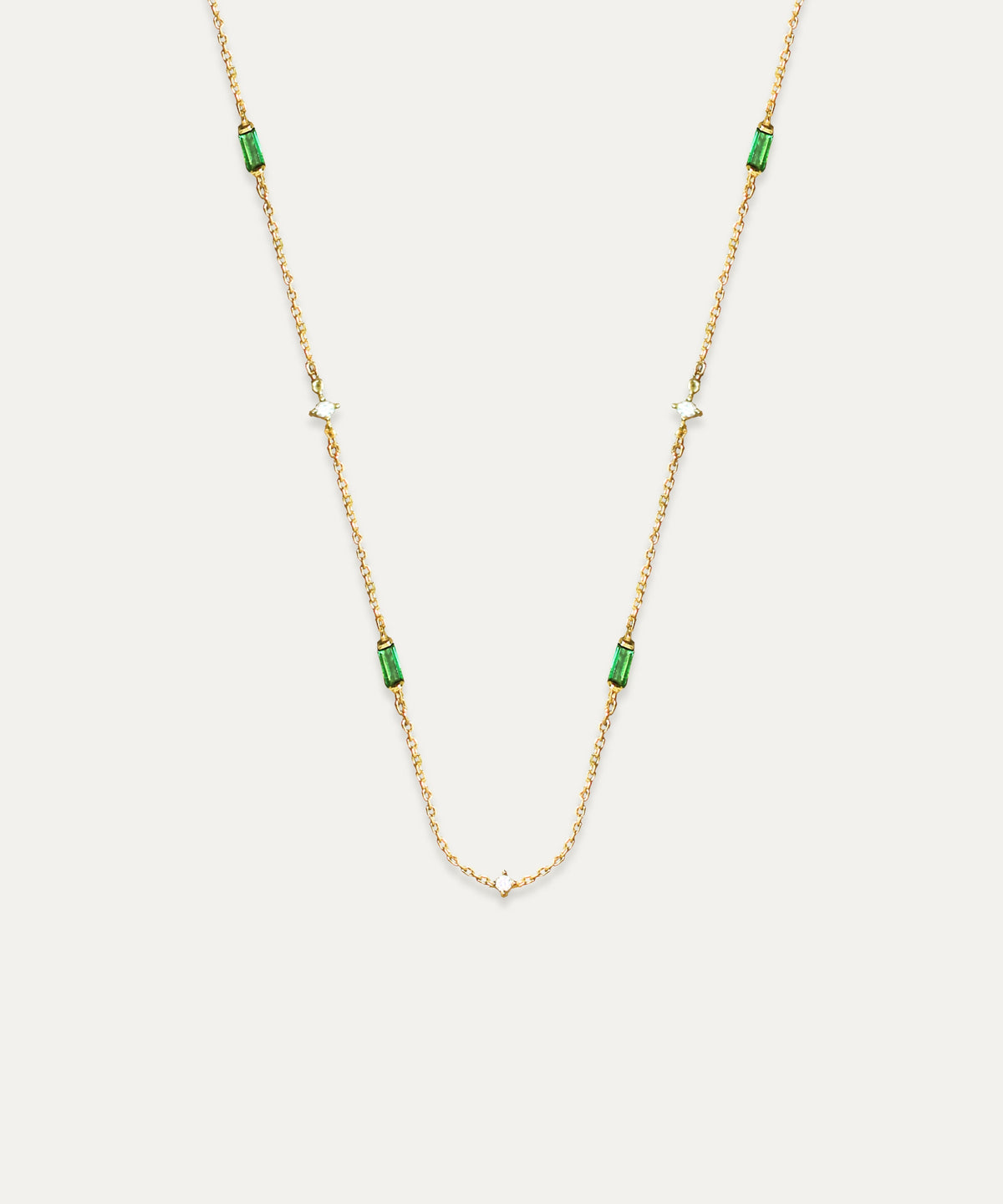 Arlo Gold Baguette Link Necklace