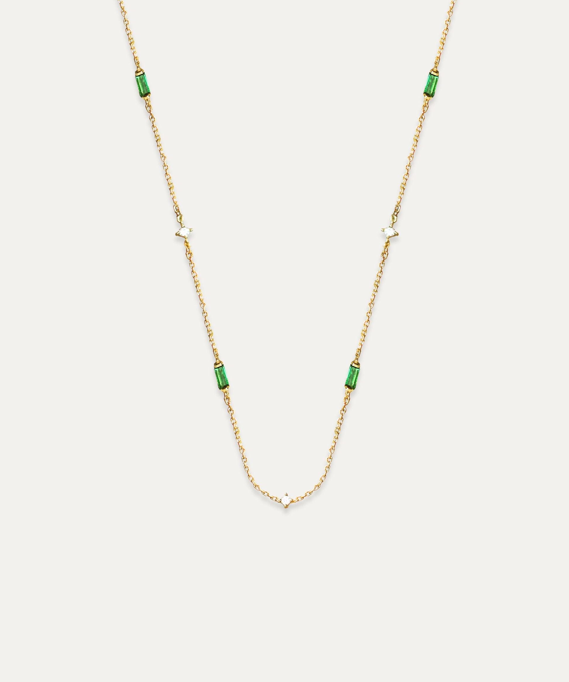 Arlo Gold Baguette Link Necklace