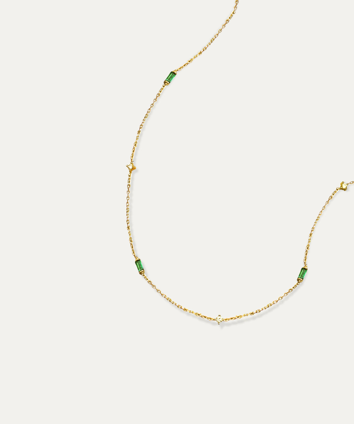 Arlo Gold Baguette Link Necklace
