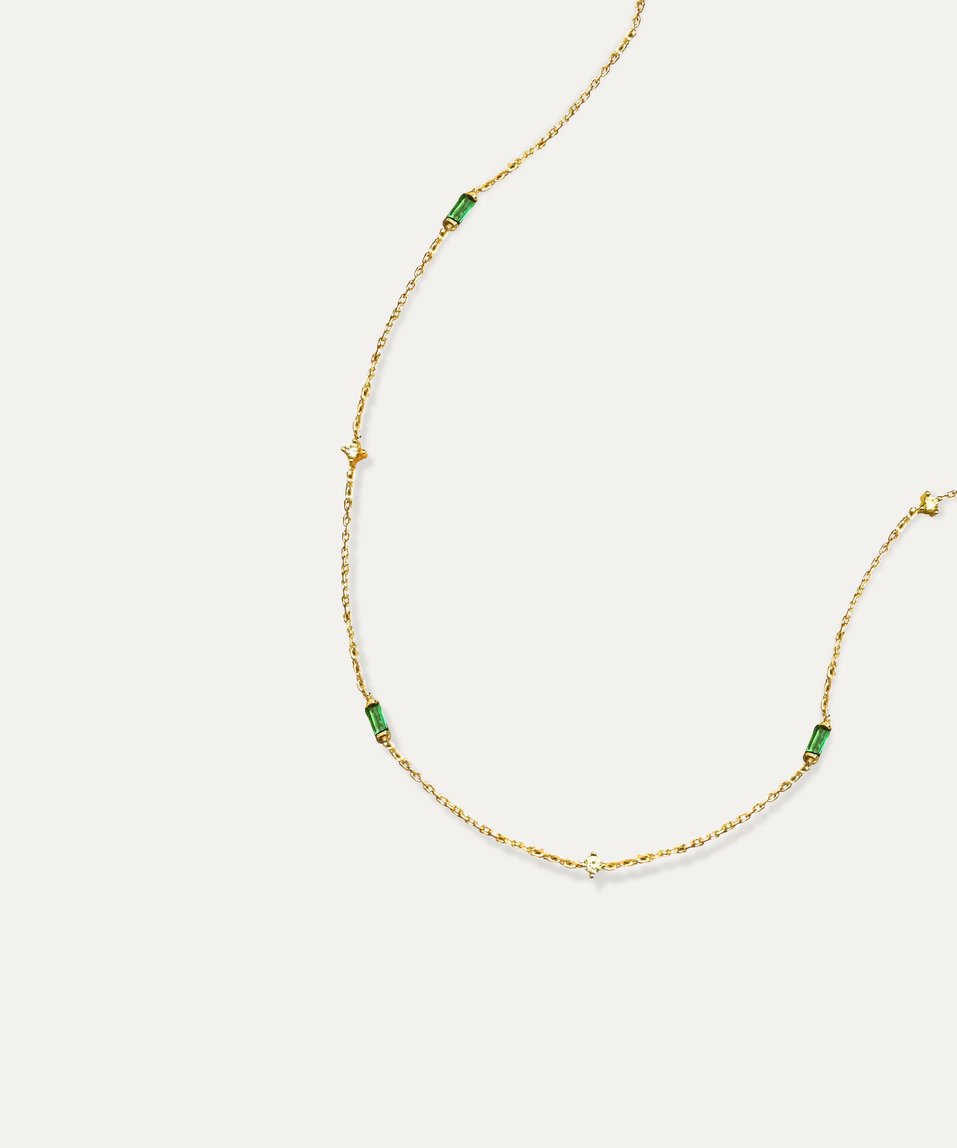 Arlo Gold Baguette Link Necklace