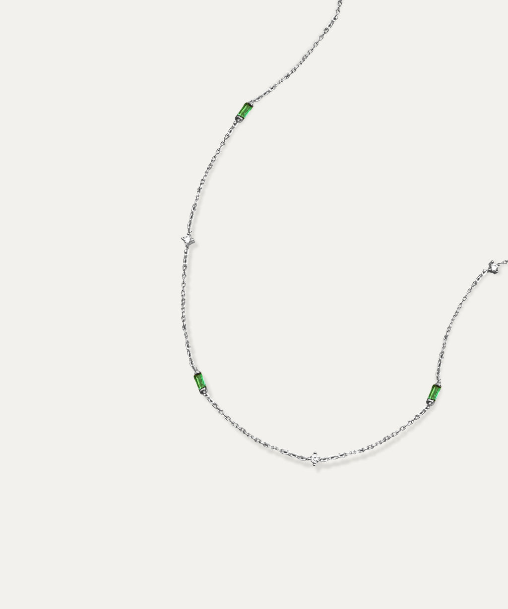 Arlo Silver Baguette Link Necklace