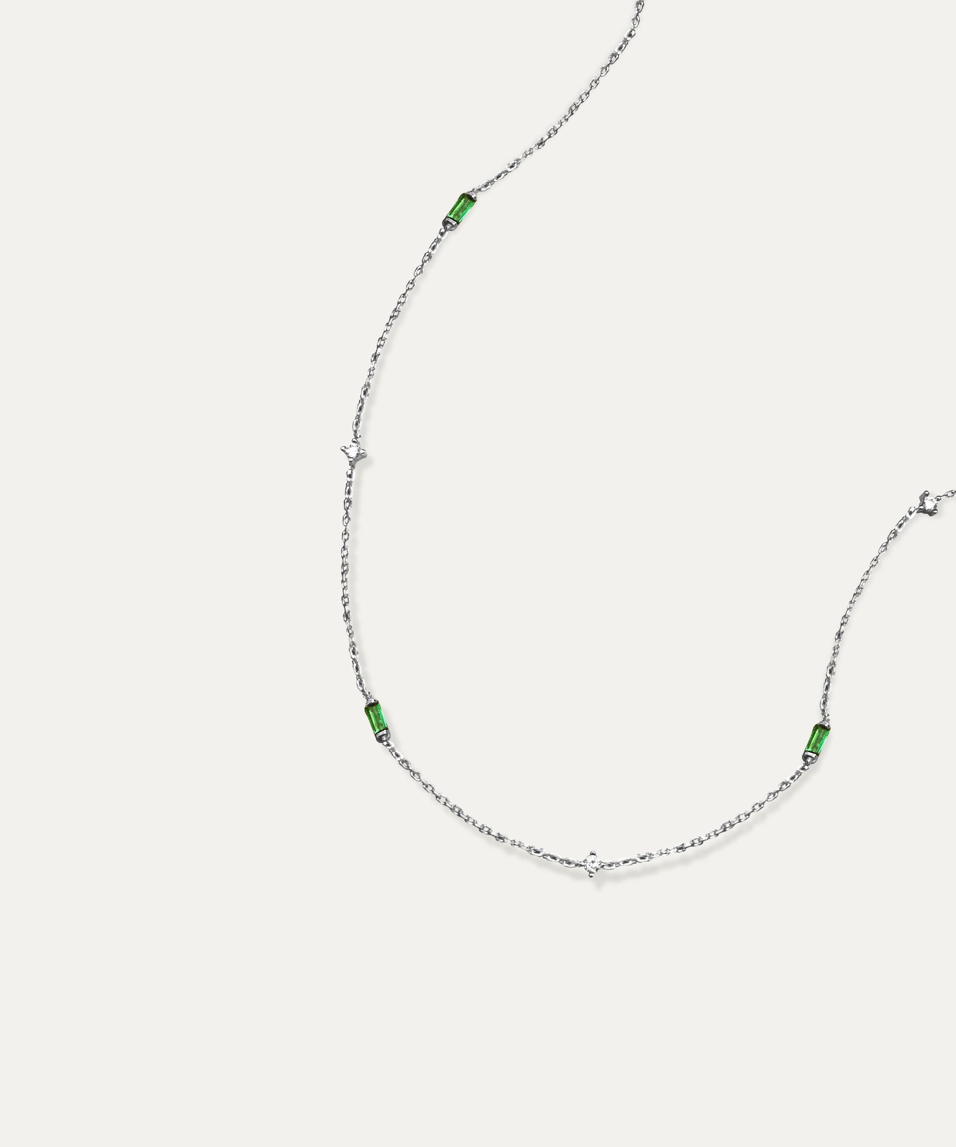 Arlo Silver Baguette Link Necklace