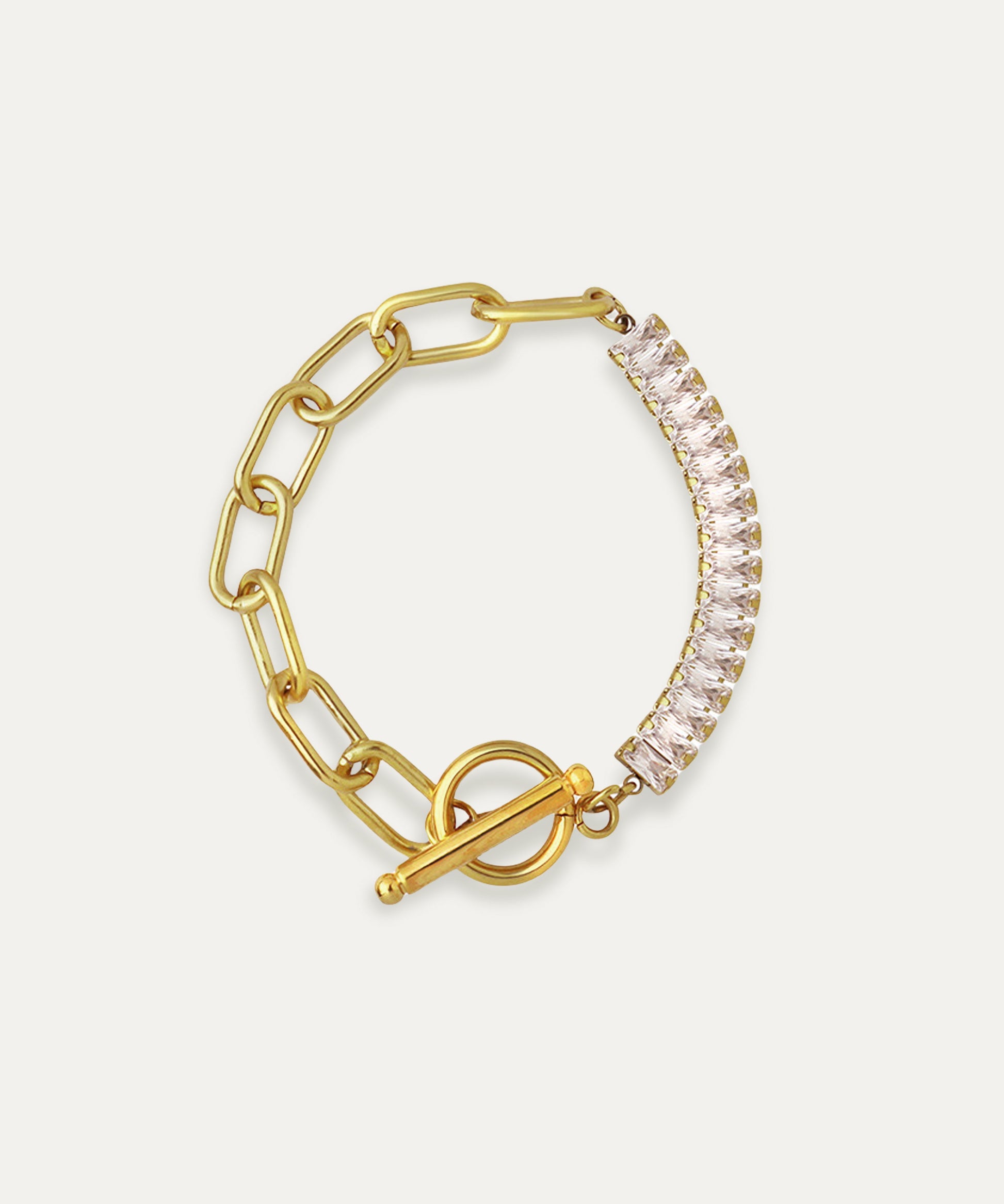 Blair Gold Baguette Chain Bracelet