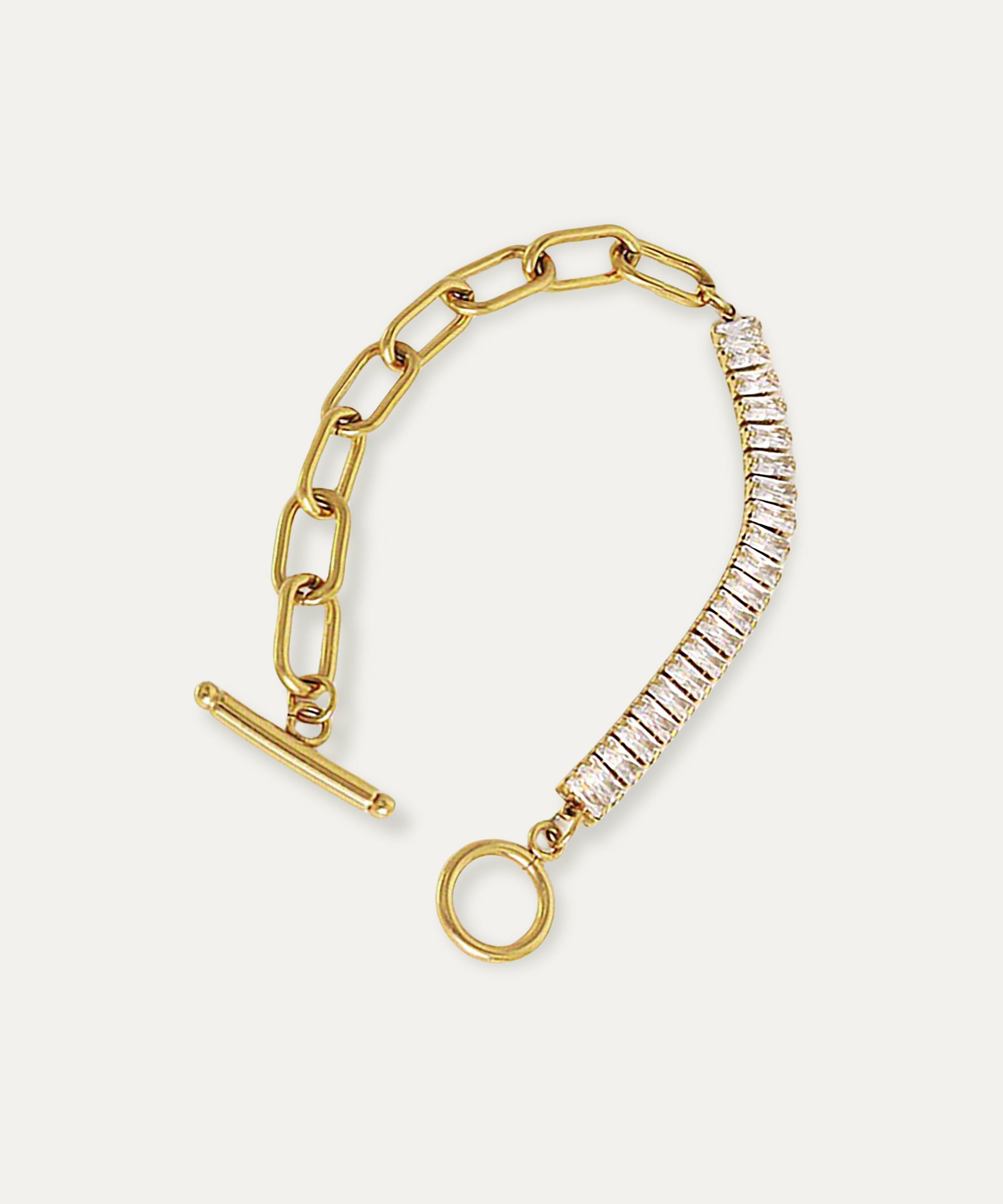 Blair Gold Baguette Chain Bracelet