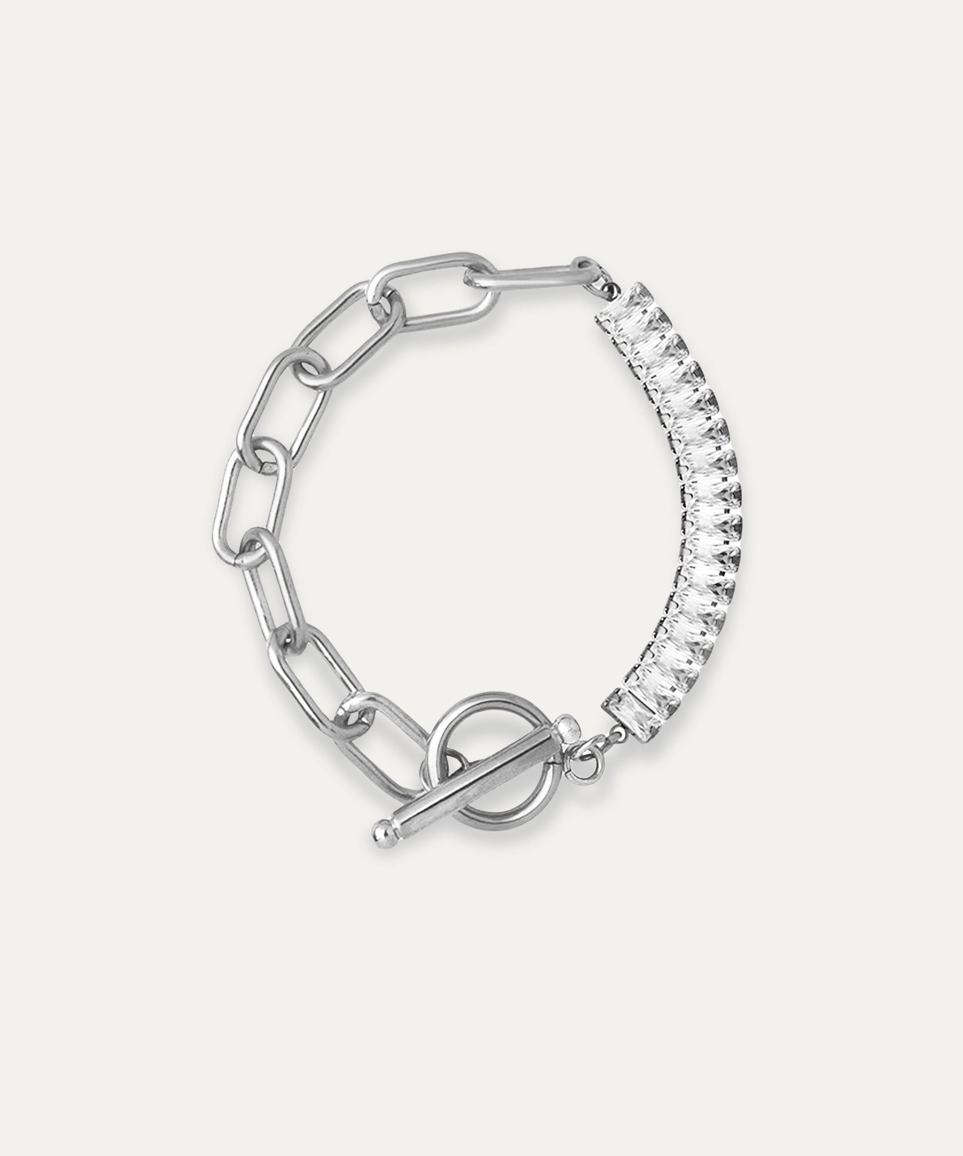 Blair Silver Baguette Chain Bracelet