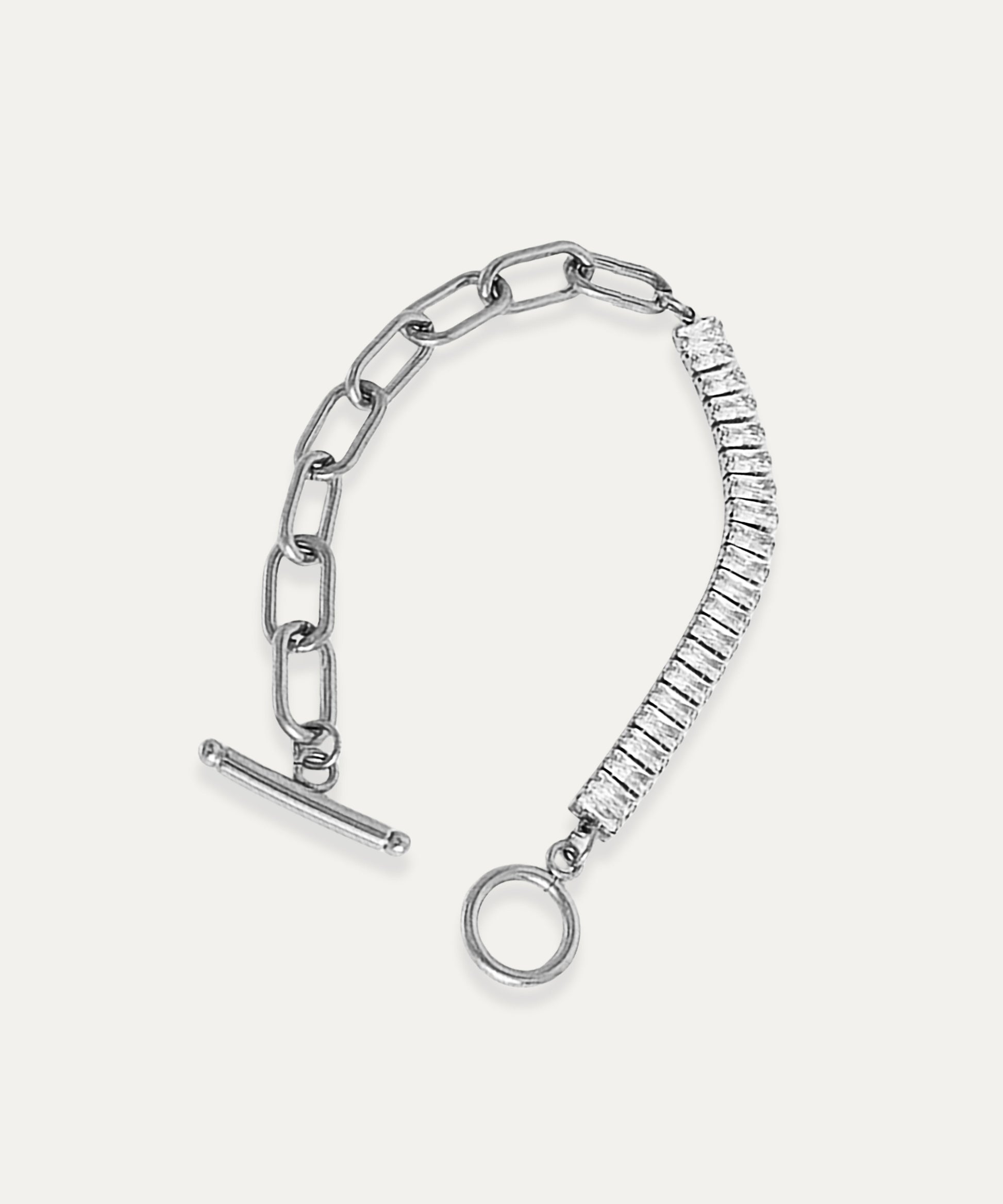 Blair Silver Baguette Chain Bracelet