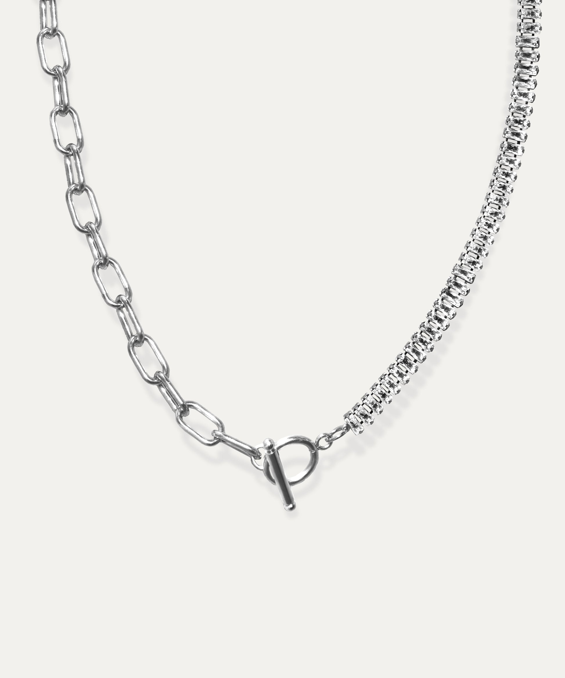 Blair Silver Baguette Chain Necklace