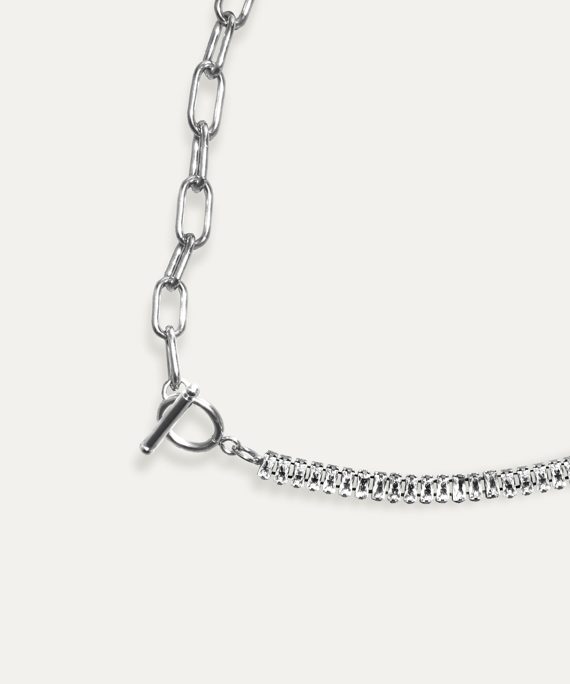 Blair Silver Baguette Chain Necklace
