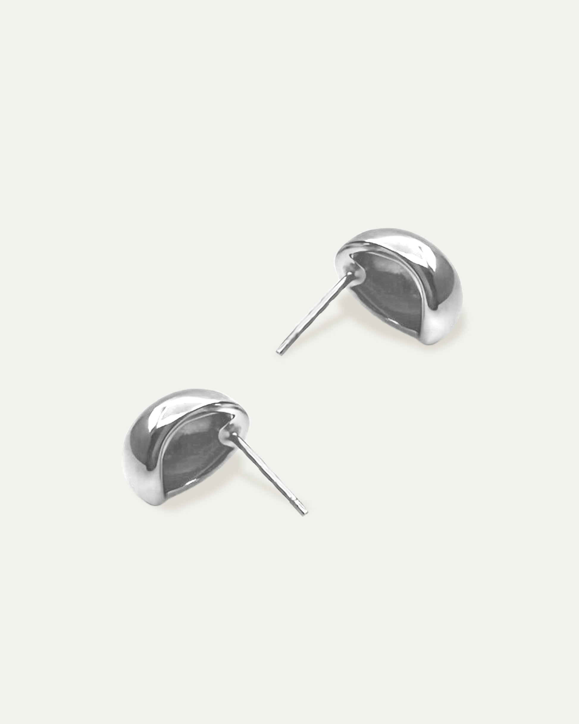 Cassie Silver Droplet Studs
