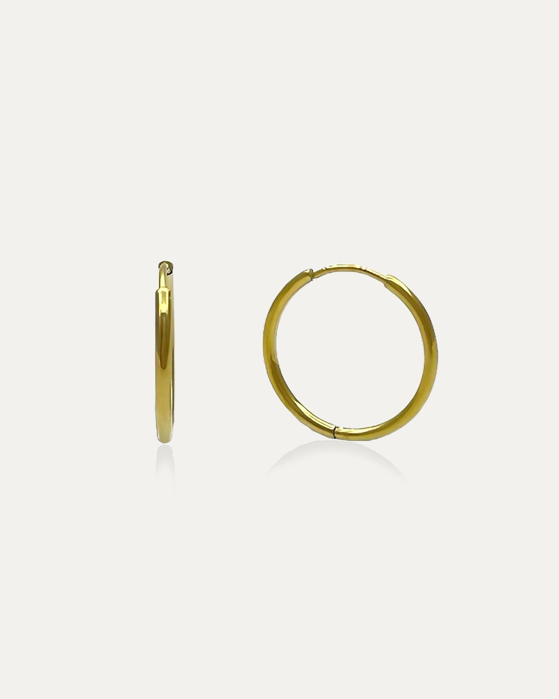 Classic Medium Gold Hoops