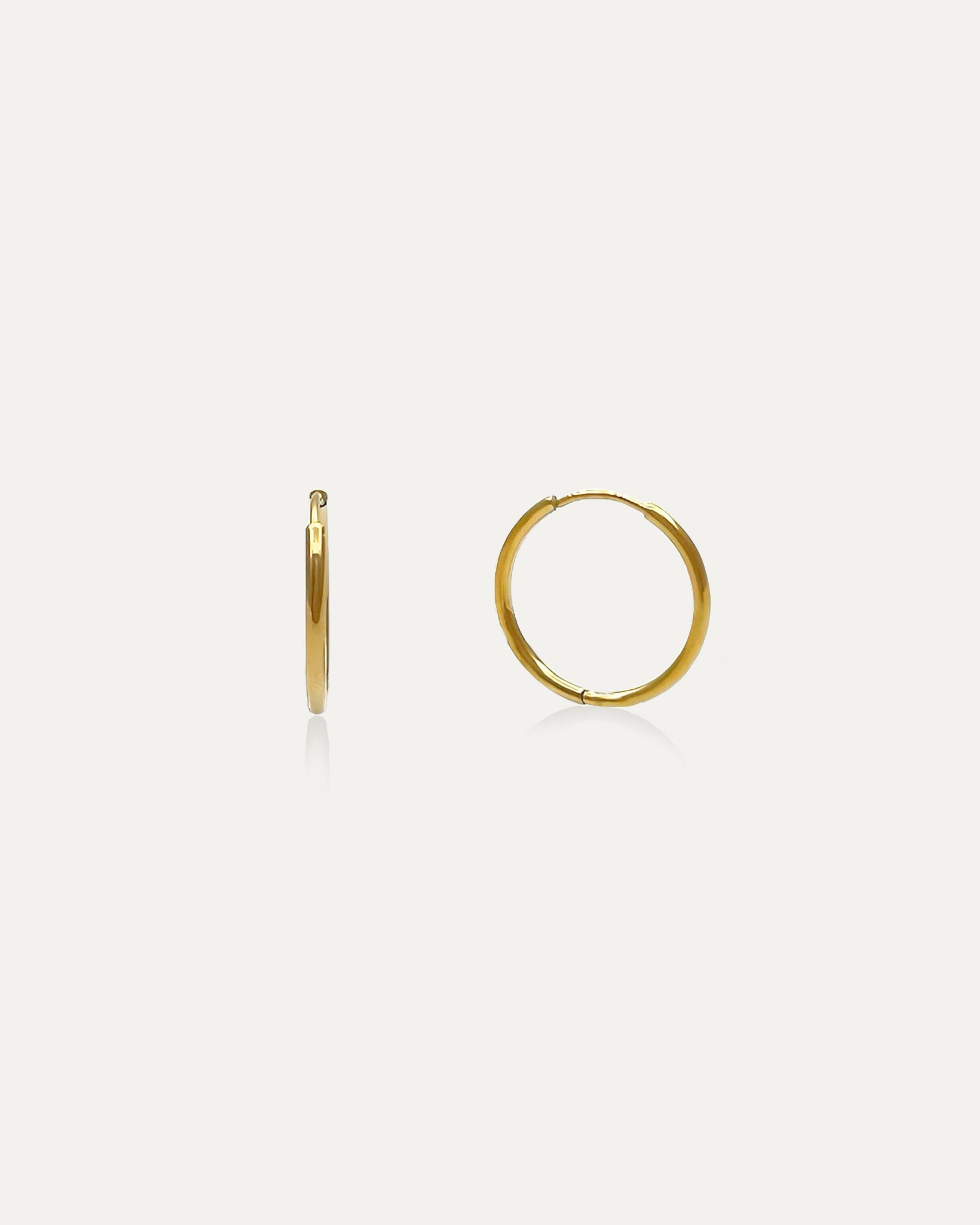 Classic Small Gold Hoops