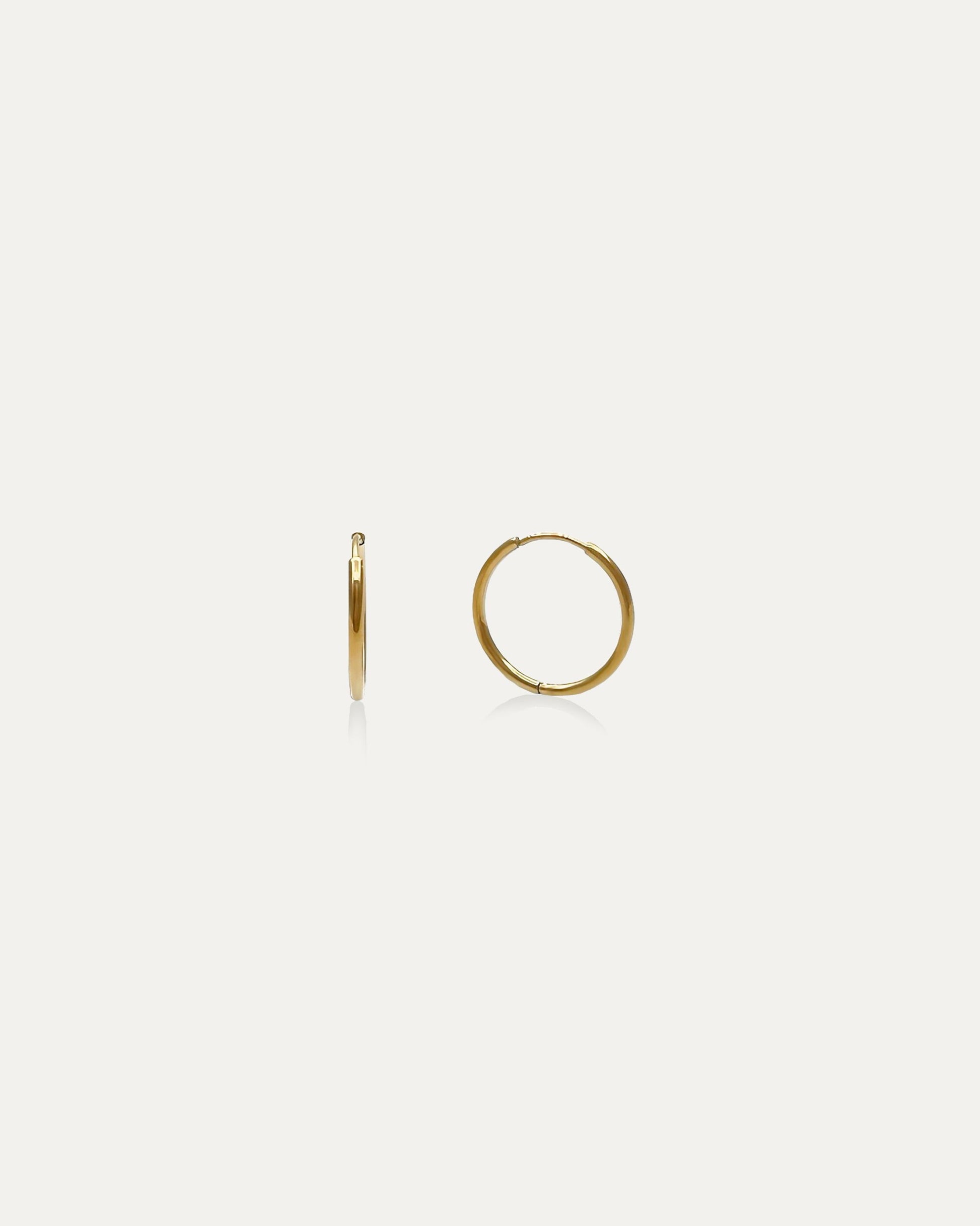 Classic Tiny Gold Hoops