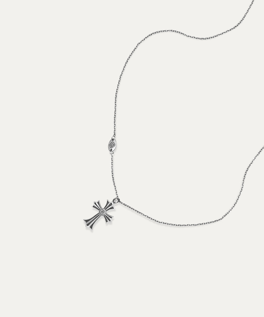 Damian Silver Cross Necklace