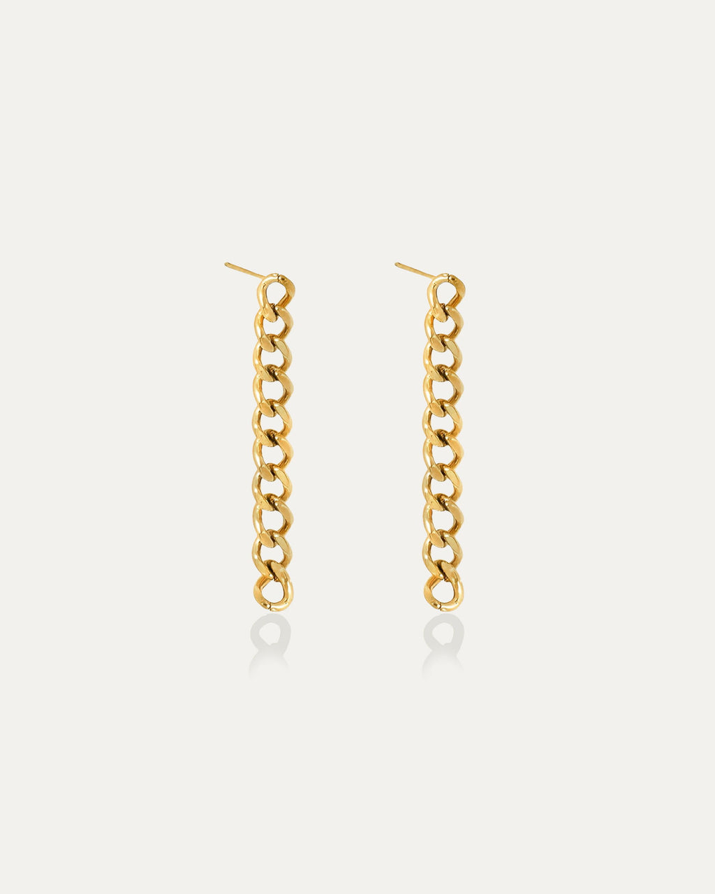 Fez Cuban Link Chain Earrings