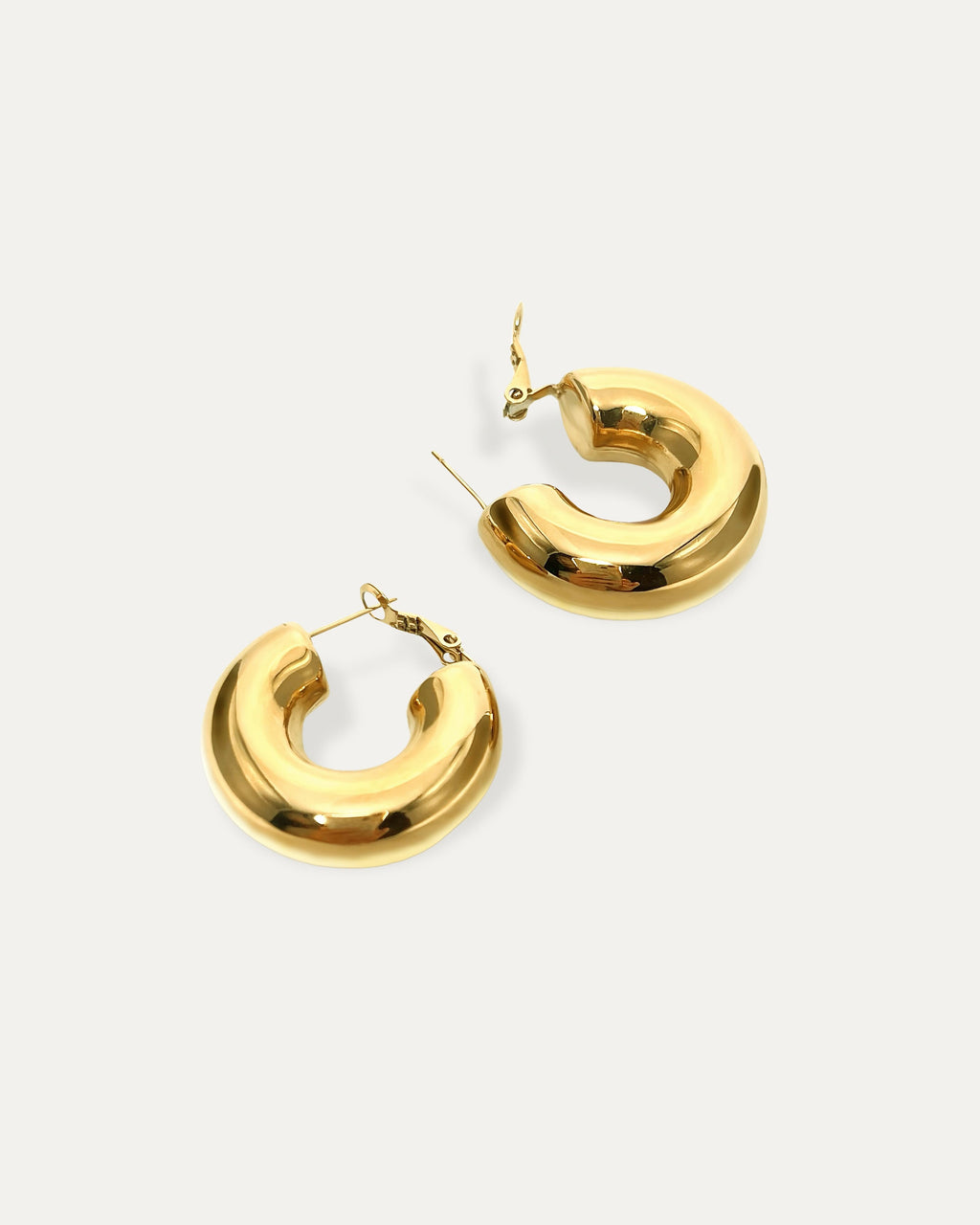 Gold Chunky Medium Hoops