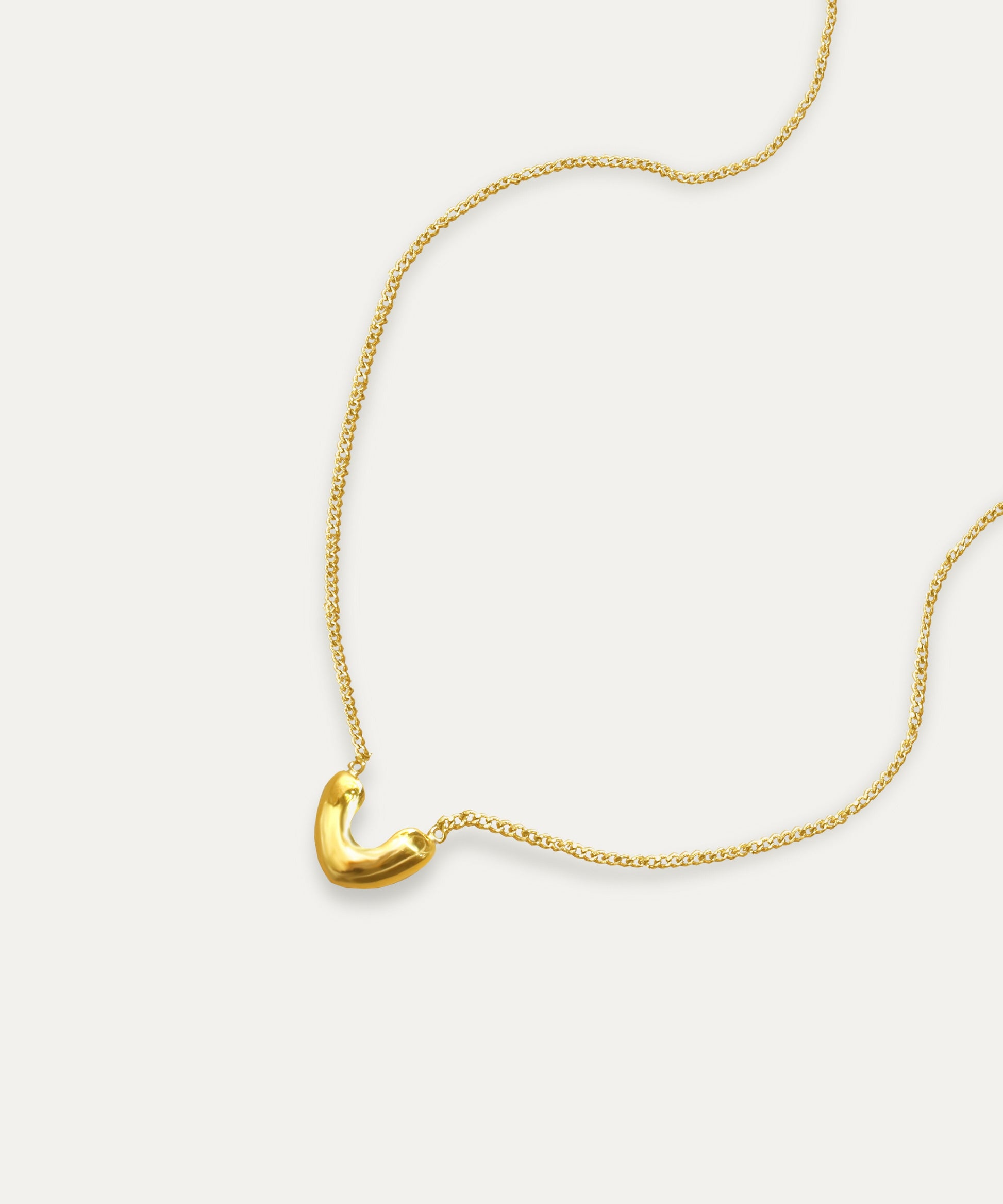Ina Puffy Heart Chain Necklace