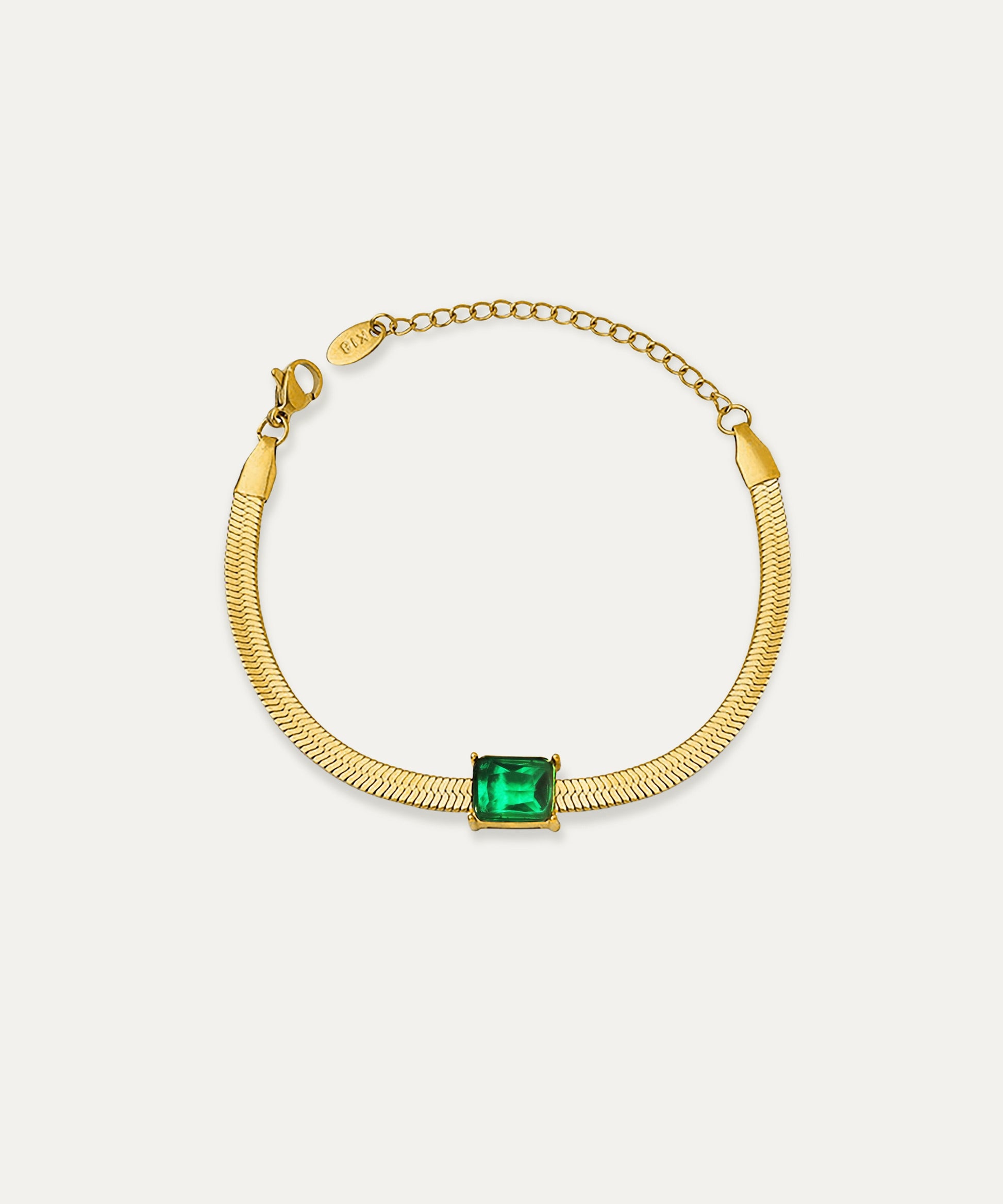 Kaia Emerald Cut Crystal Bracelet