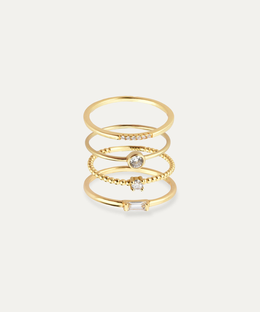 Margo Gold Stacking Ring Set
