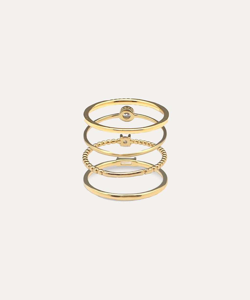 Margo Gold Stacking Ring Set