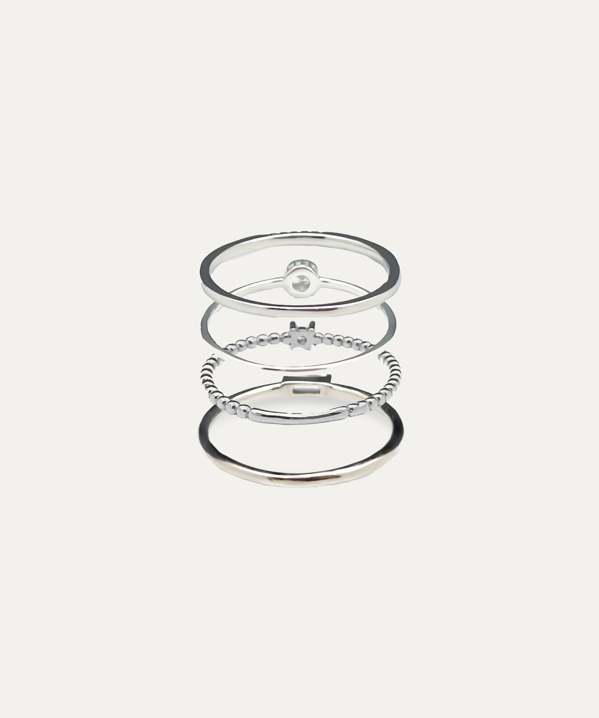 Margo Silver Stacking Ring Set