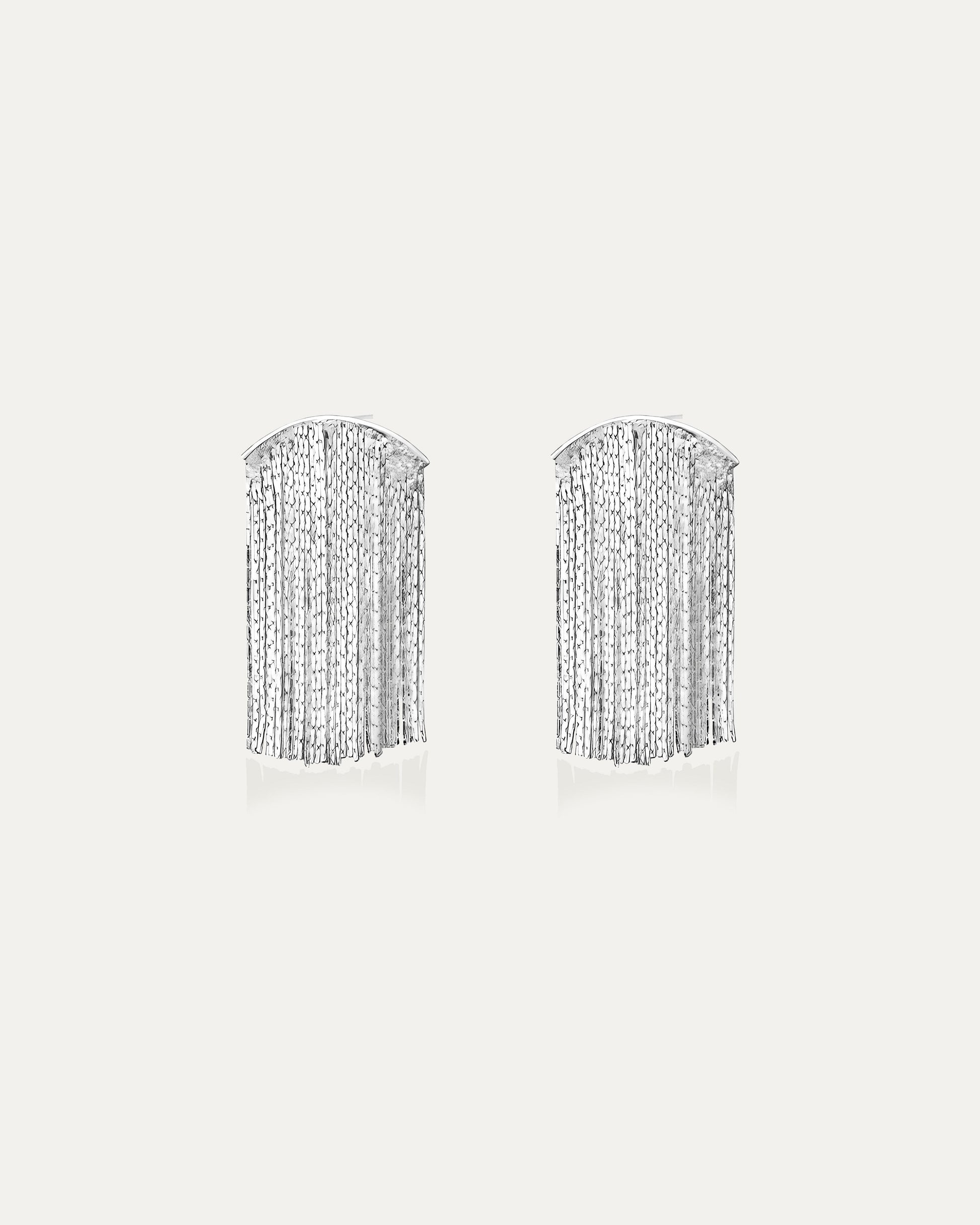 Millie Silver Waterfall Earrings