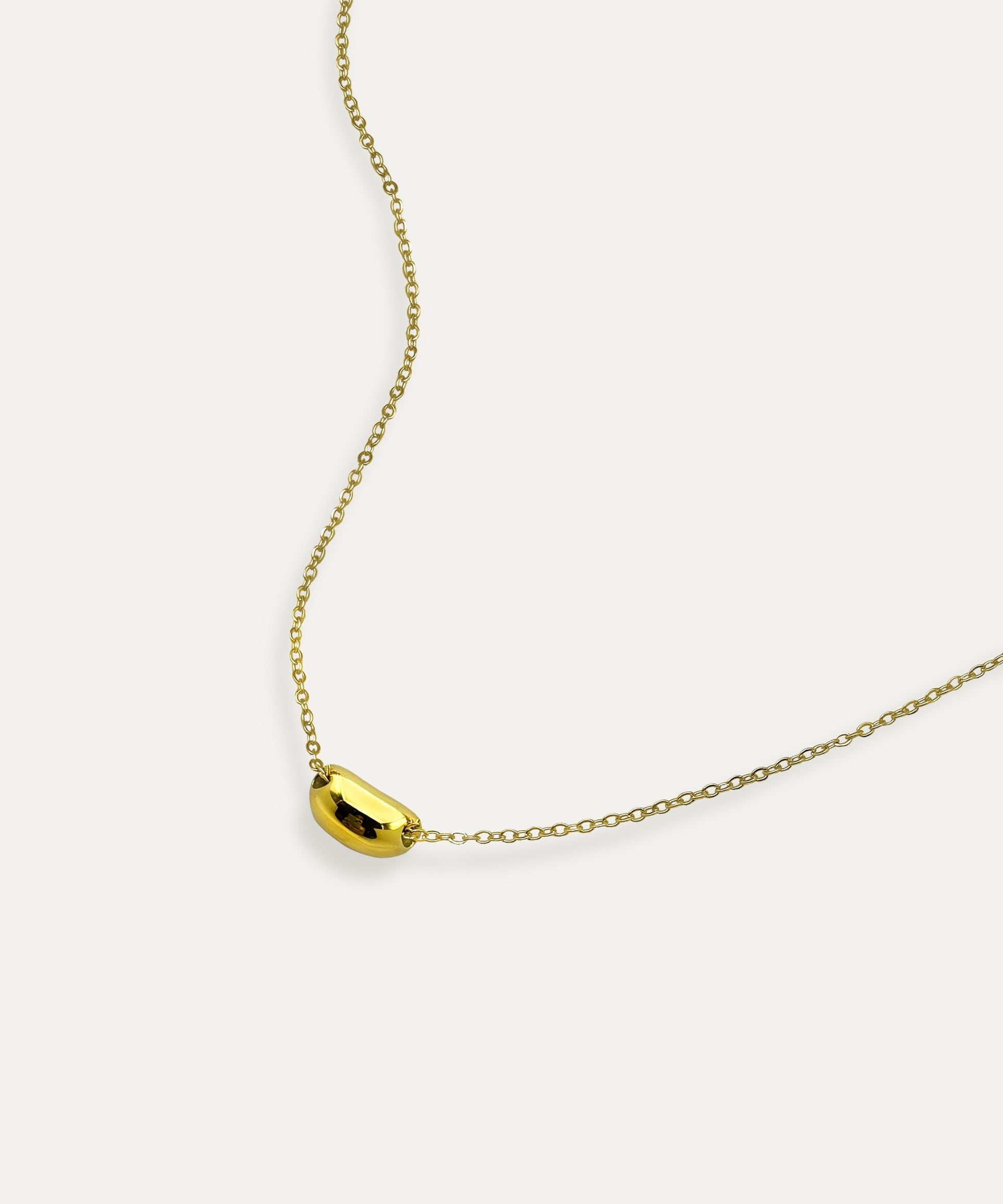 Mini Gold Bean Necklace