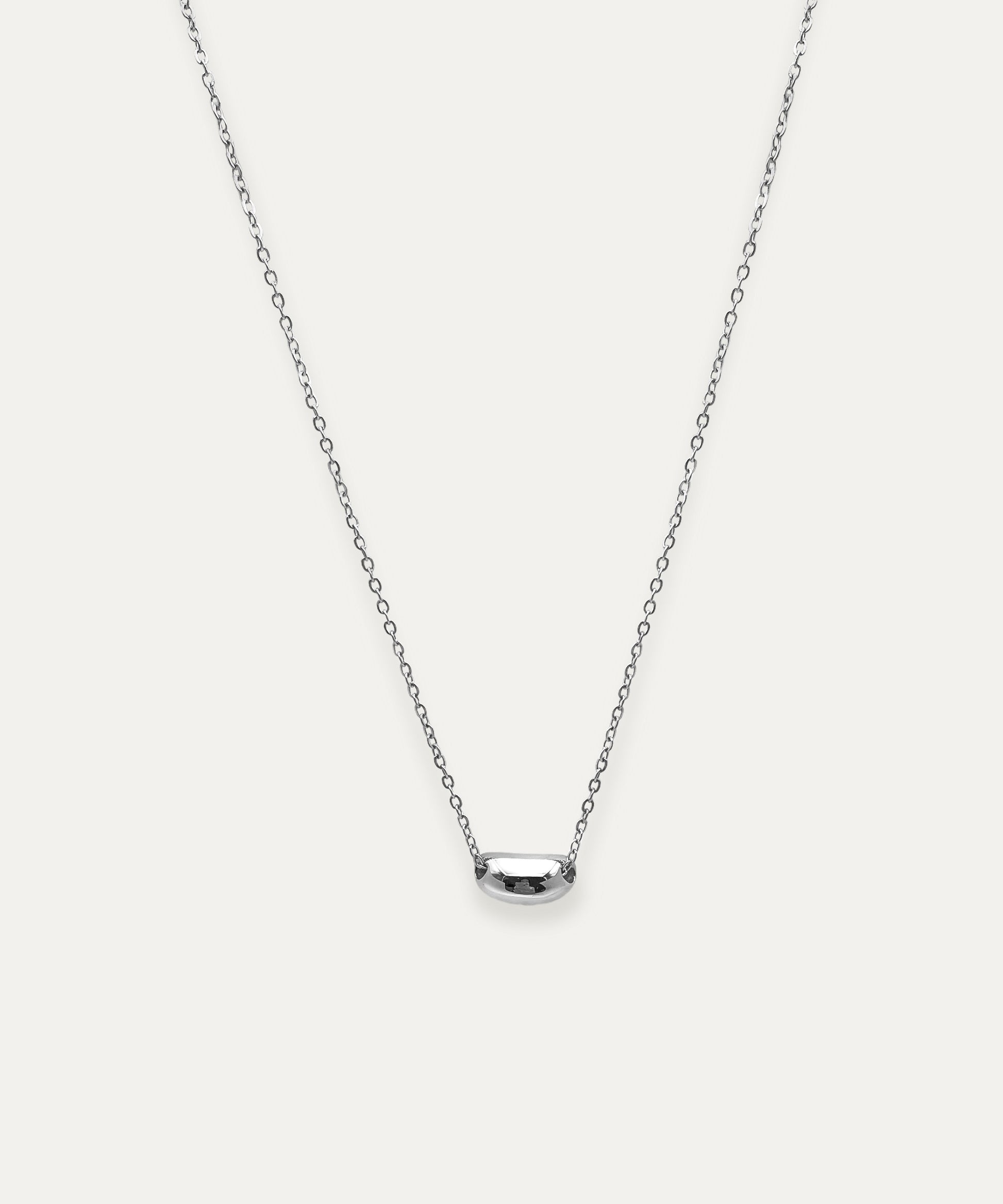 Mini Silver Bean Necklace