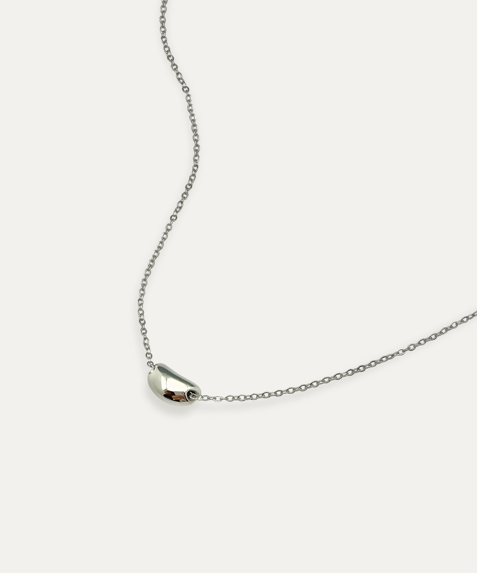 Mini Silver Bean Necklace