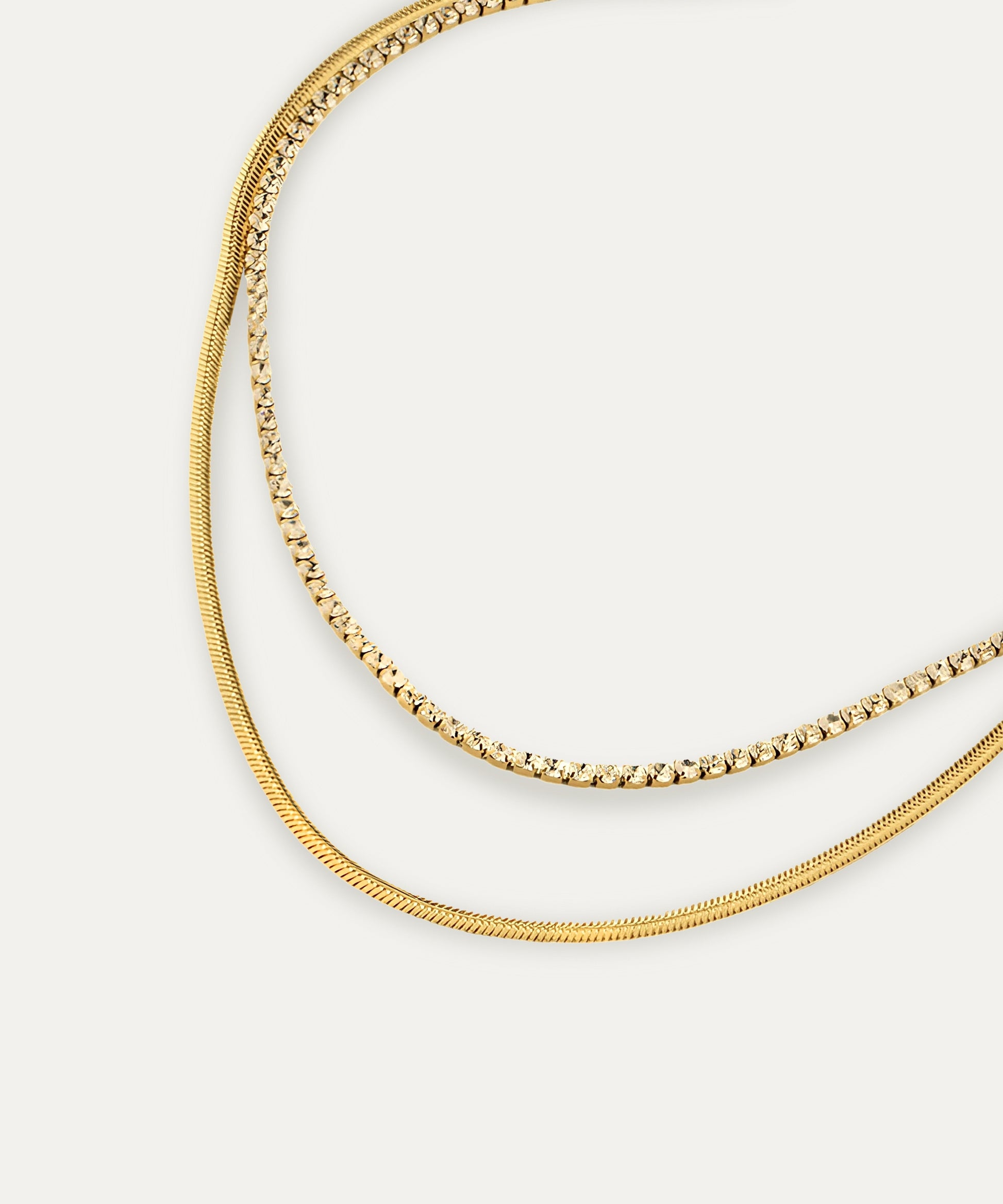 Minka Double Layer Tennis Necklace