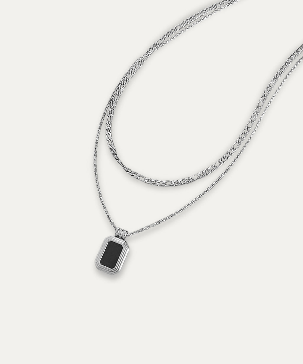 Mona Silver Layering Necklace