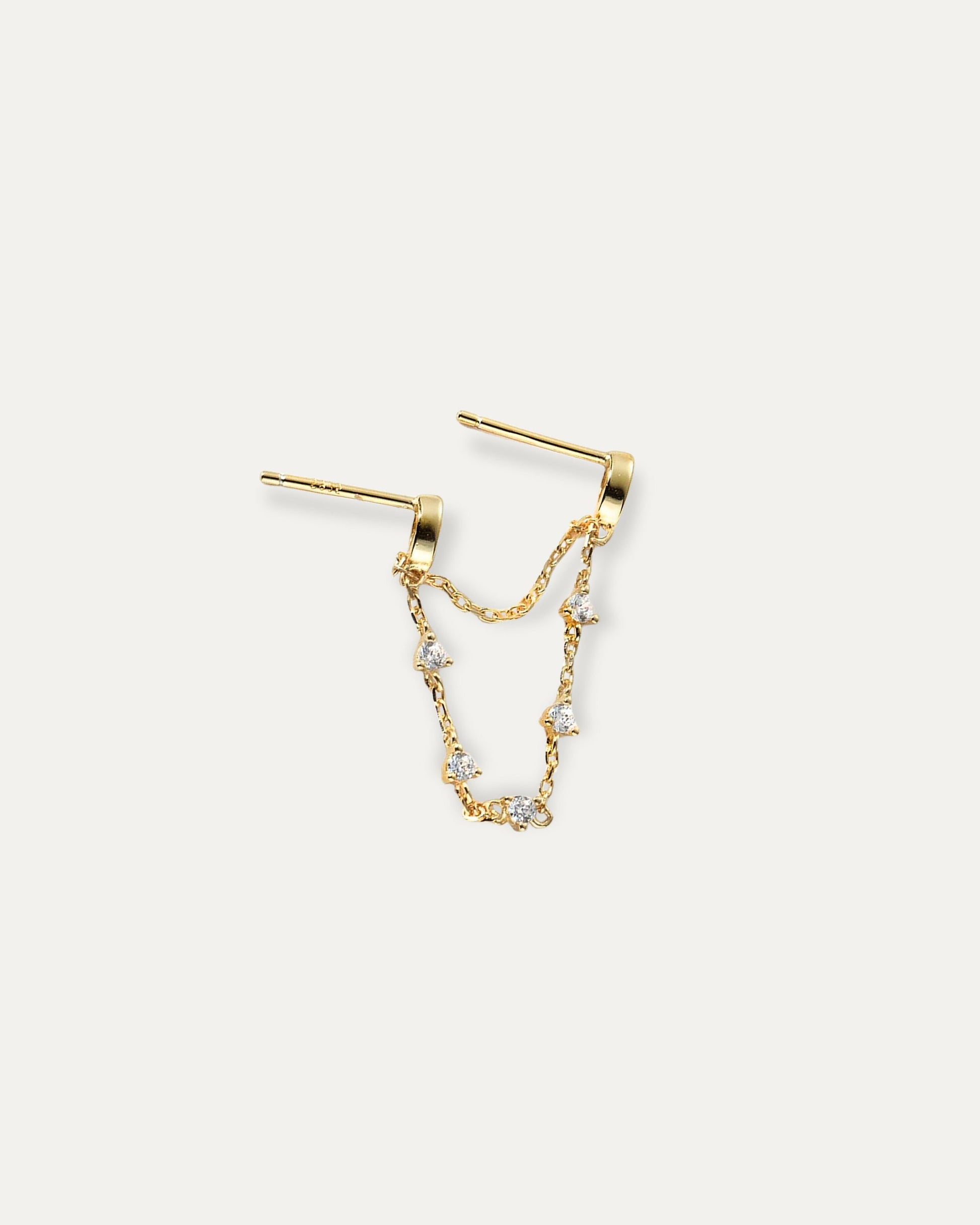 Ryn Connected Chain Earrings
