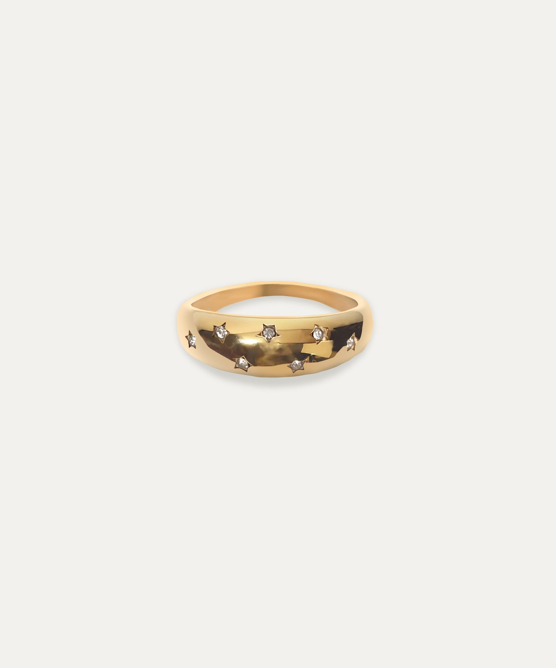 Starburst Gold Dome Ring